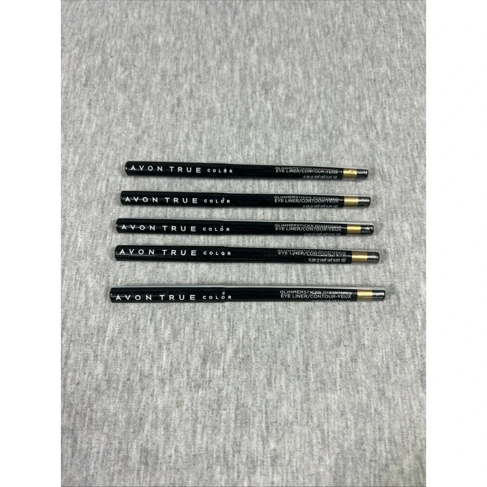 Avon True Color Diamonds Glimmersticks 24 KARAT Lot Of 5 SEALED-NEW-Retired